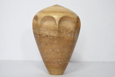 2020, domus, Iraans travertijn, 18x18x25 cm