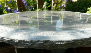 waterbeeld 14a - anröchter kalksteen - diam. 40cm x 6cm dik