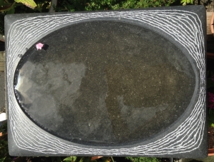 3. waterbeeld 8, 2015, Iers hardsteen, 40x30x5 cm                       